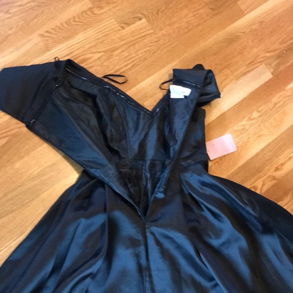 NWT BHLDN Camryn Black dress Wedding Gown Bridesmaid Formal MOB size 2 or 6 - Picture 13 of 17